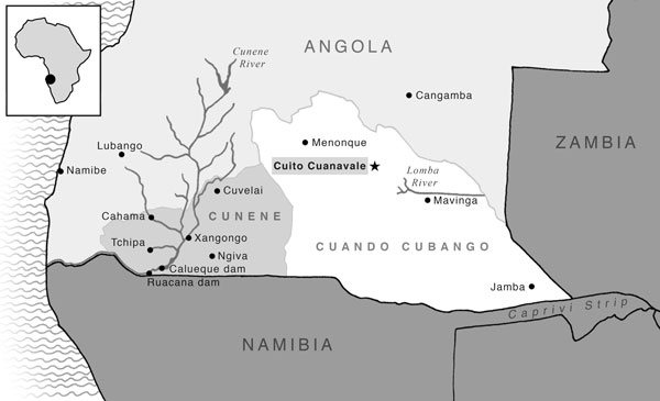 Map of Angola