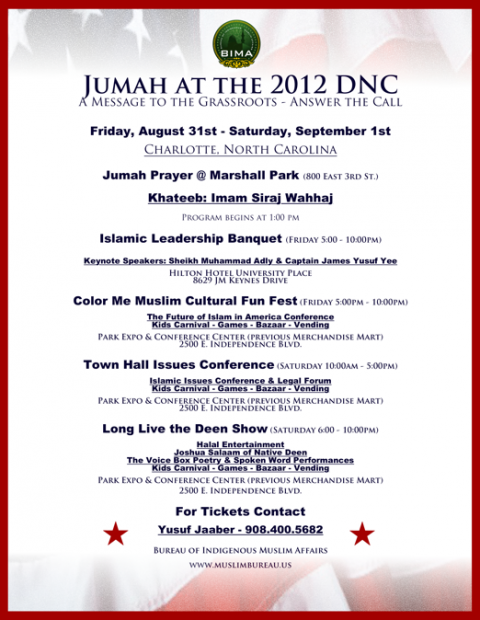 Democratic National Convention to Host Islamic Jumah Prayers with Jibril Hough, Siraj Wahhaj