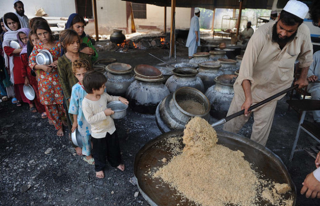 Camps for internally displaced people (IDPs) in northern Pakistan are breeding grounds for malnutrition. Credit: Ashfaq Yusufzai/IPS